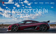 Tablet Screenshot of koenigsegg.com